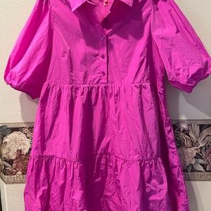 Lilly Pulitzer Crissa Short sleeve dress Elderberry Size L